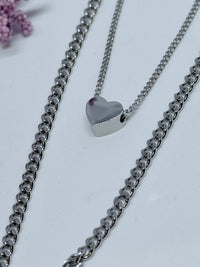 LAYERED HEART NECKLACE
