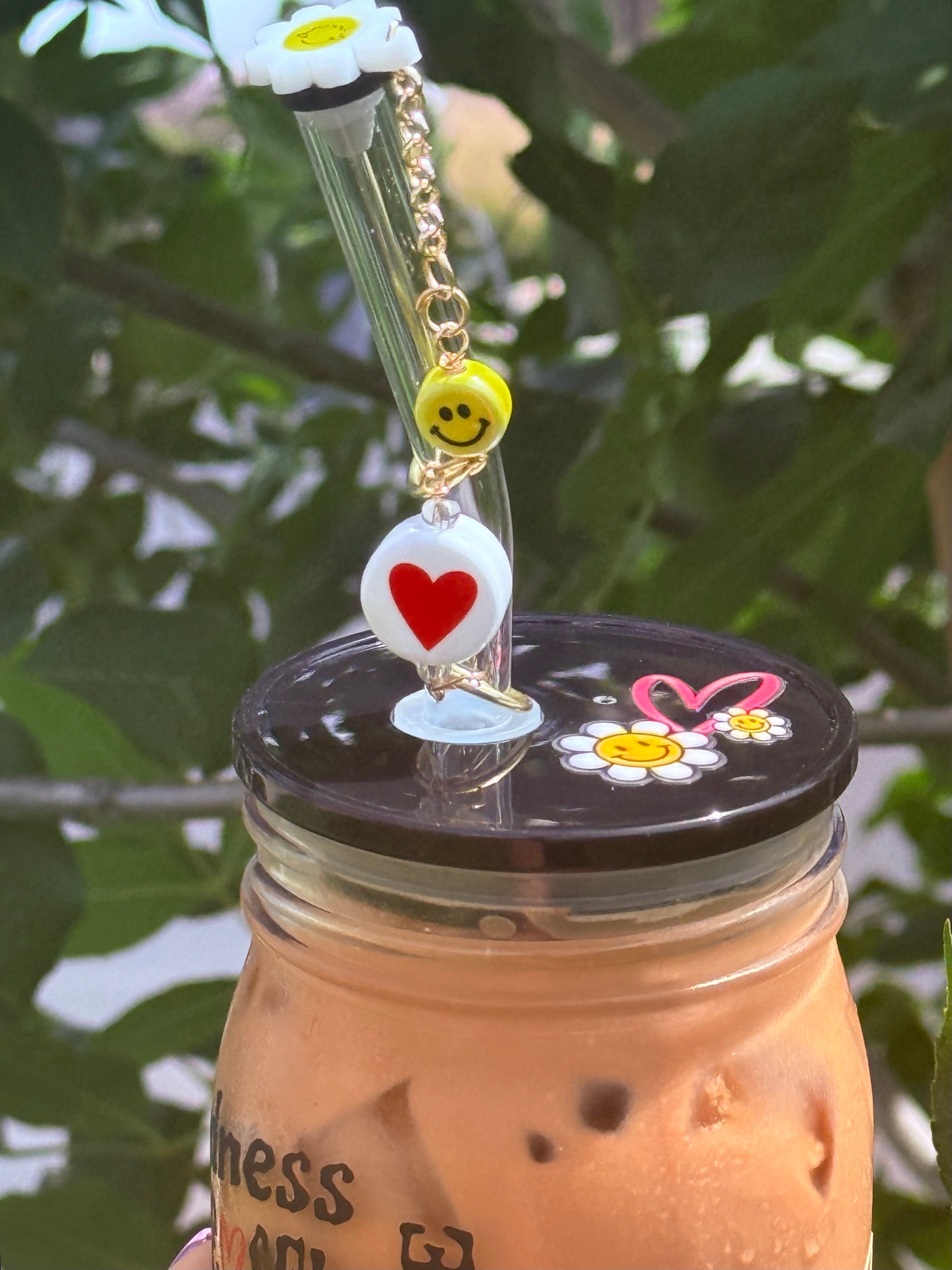 HOLY GLOW 16oz GLASS CUP