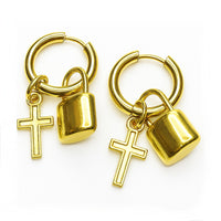 FAITH ON LOCK EARRINGS