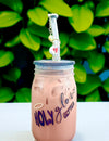HOLY GLOW 16oz GLASS CUP